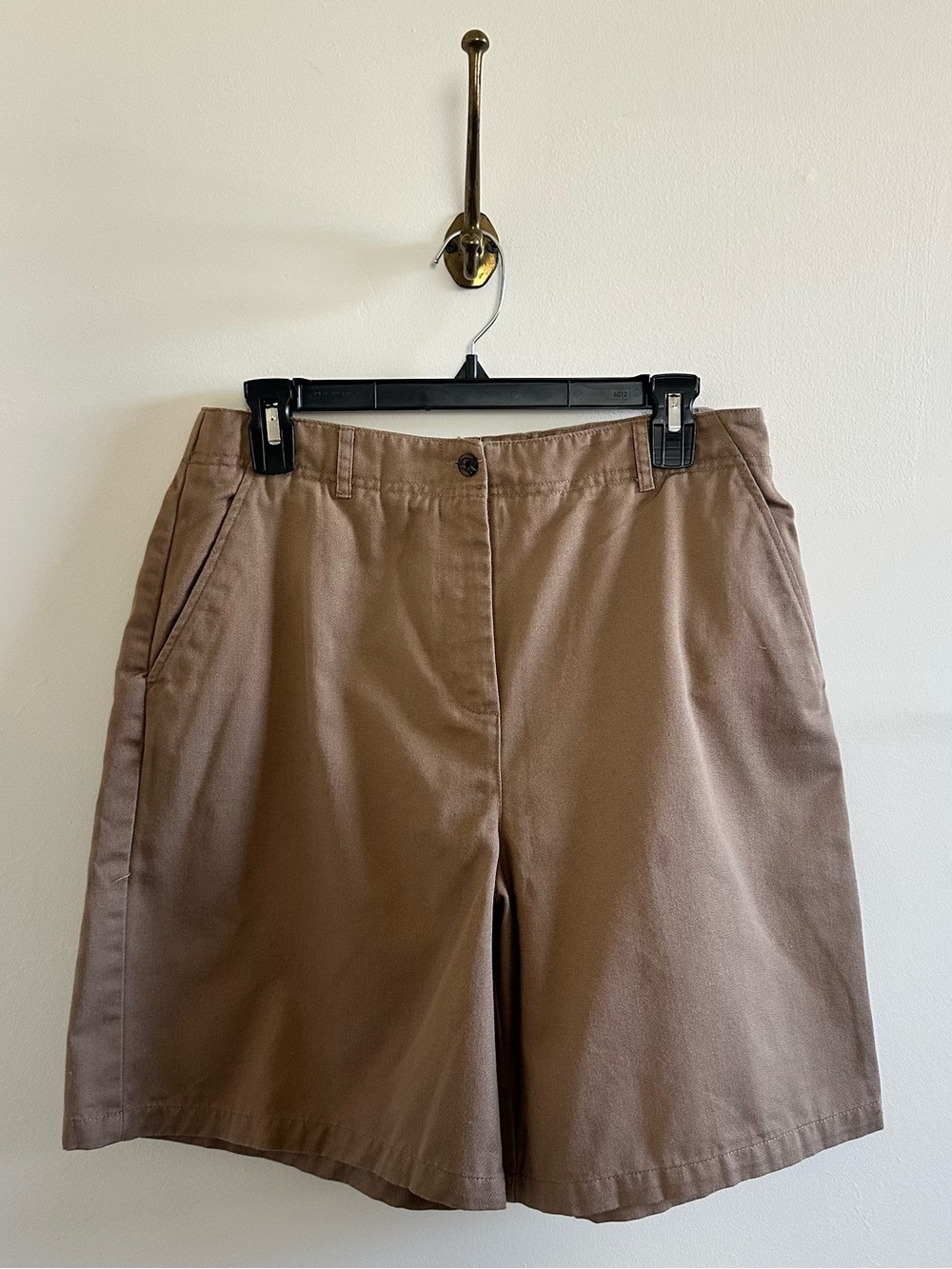 Talbots tan long shorts- 12